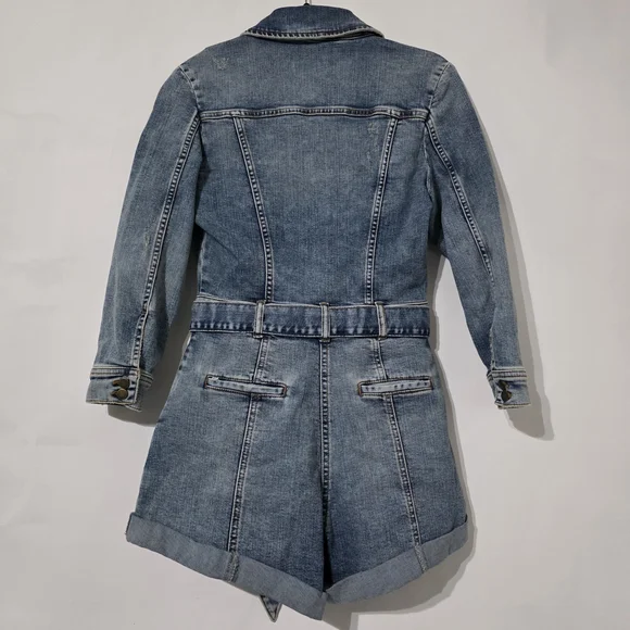 Retrofete Kerry Romper Blue Denim Jumpsuit Romper - S - NWT - Picture 6 of 9